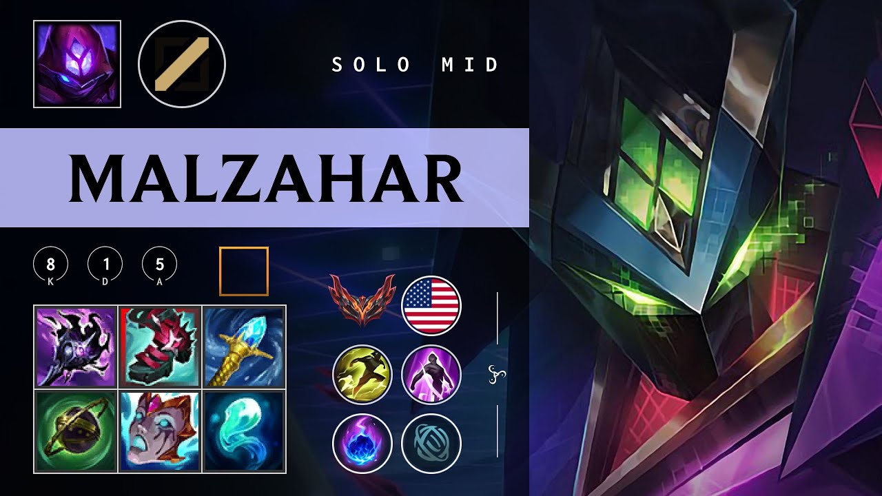 Malzahar Mid vs Ivern - NA Grandmaster Patch 26.02