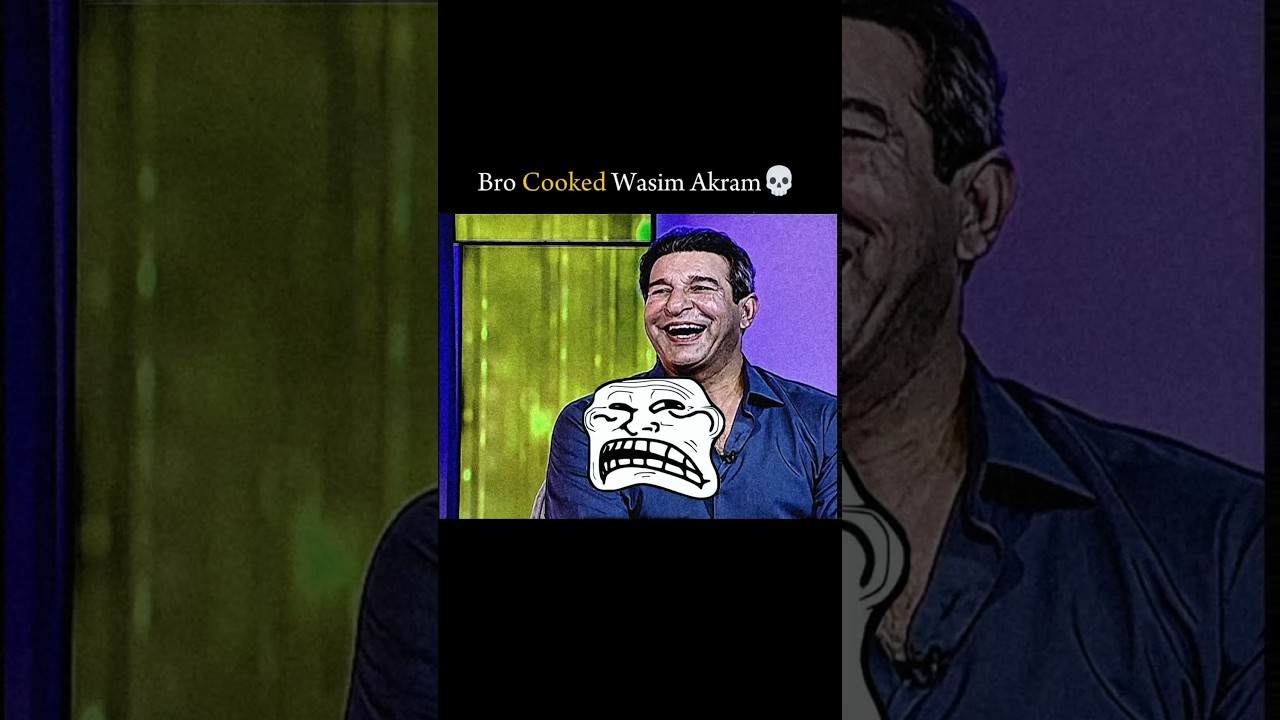 Tabish Roasted Wasim Akram💀#wasimakram #roast #shorts