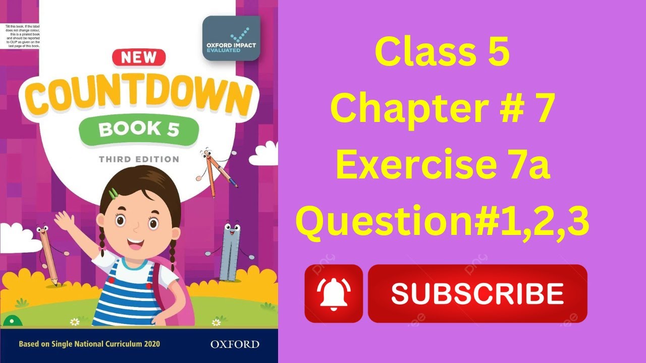 Grade 5 Math ,Chapter # 7 ,Exercise 7a,Q# 1,2,3