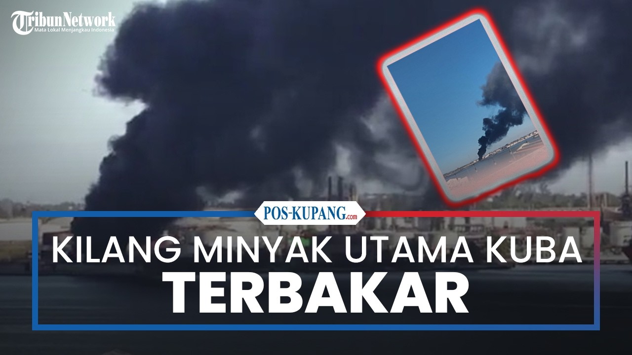 Terbakar, Kilang Minyak Utama Nico Lopez Havana Kuba