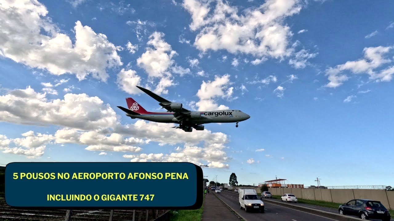 5 POUSOS NO AEROPORTO AFONSO PENA | INCLUINDO O GIGANTE CARGOLUX