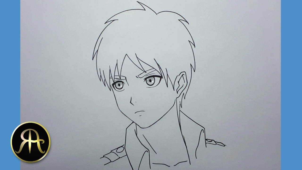 How to draw Eren Yaeger | Attack on titan | Step by step tutorial | Easy anime drawing