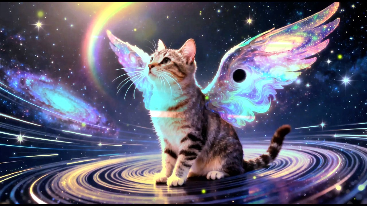 Rainbow Bridge Cat Meditation 🌈 • 8 Hours 432Hz Healing Music for Pet Loss • In Loving Memory