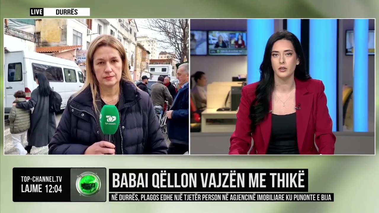 Top Channel/ Babai qëllon vajzën/ Në Durrës, plagos edhe një tjetër person