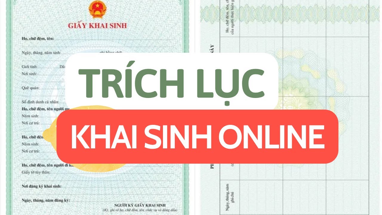 Trải nghiệm TRÍCH LỤC KHAI SINH ONLINE ở Long An