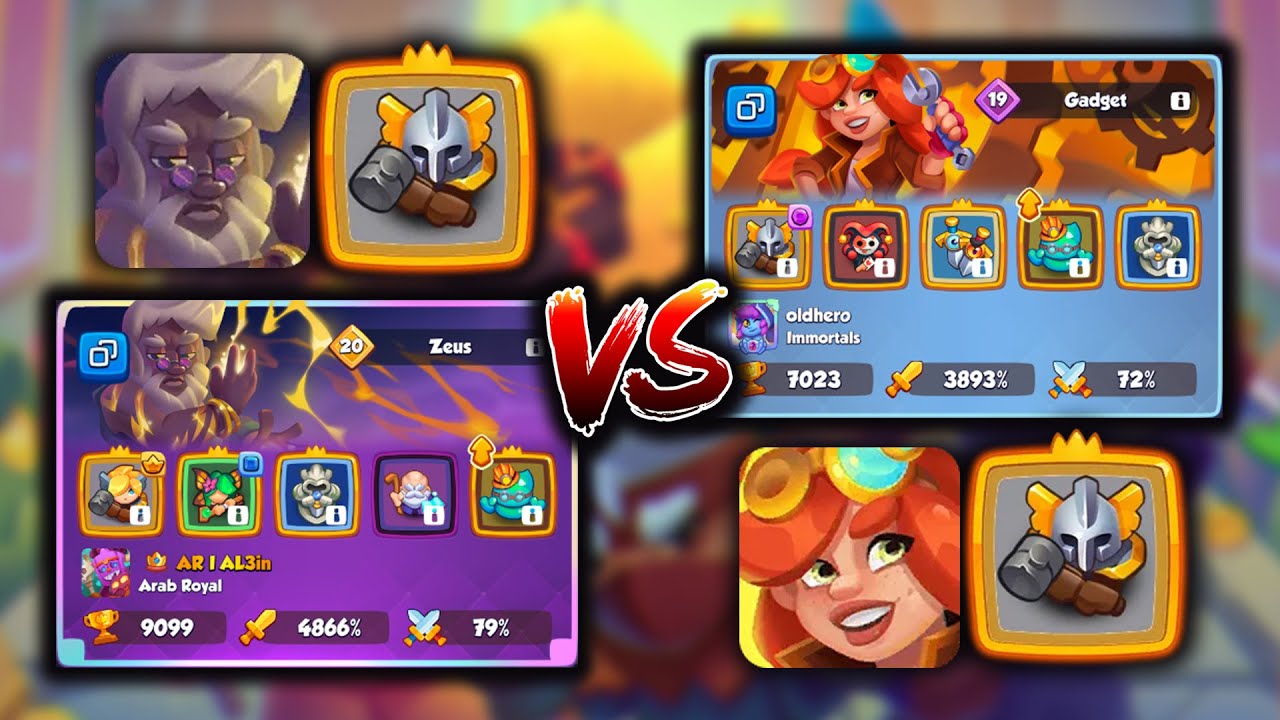 RUSH ROYALE: AR | AL3in (Zeus, Inquisitor) vs. oldhero (Gadget, Inquisitor) | RR League 16 replay