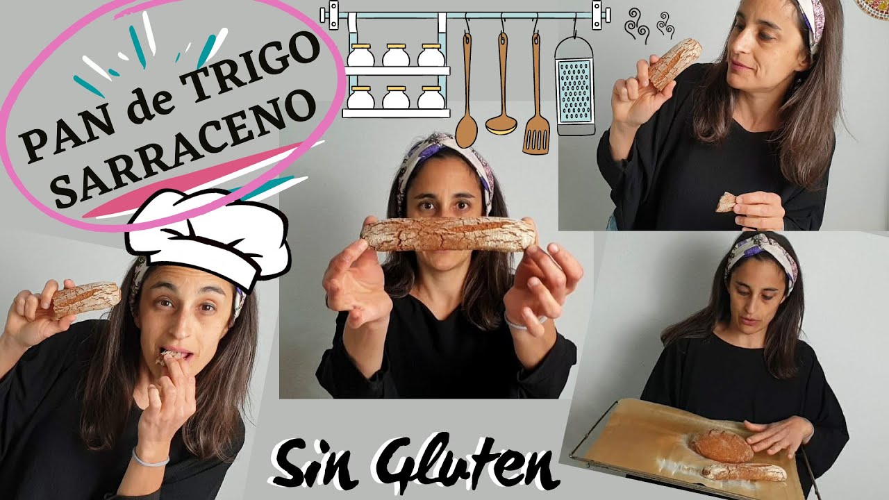 🥪RECETA de PAN de TRIGO SARRACENO 👩‍🍳Sin Gluten, Vegano [Muy Fácil]
