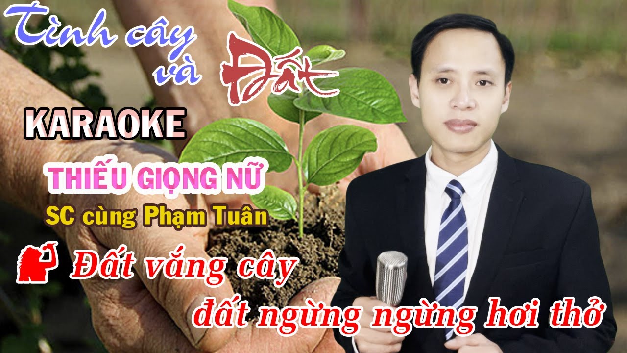 Tình Cây Và Đất Karaoke Thiếu Giọng Nữ | Song ca cùng Phạm Tuân | 