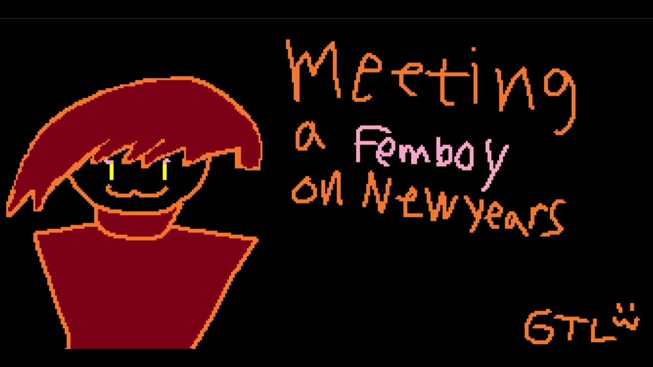 Lonely Femboy coworker see's you alone on new years ASMR