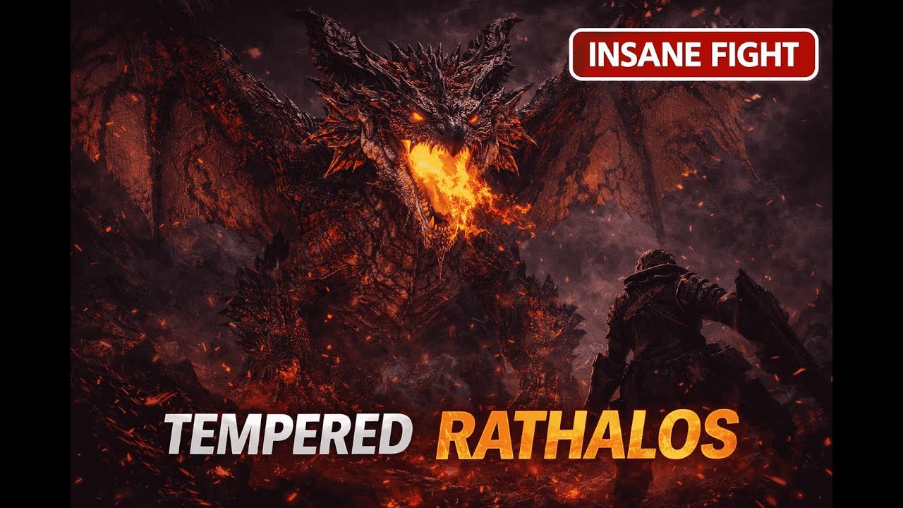 Tempered Rathalos Hunt! | Monster Hunter Wilds High Rank Quest Long Sword