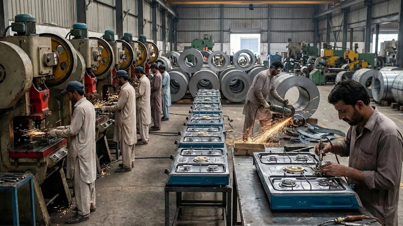 You Won’t Believe the Incredible Skills of Pakistani Mechanics Making steel Vessels and Gas Stoves