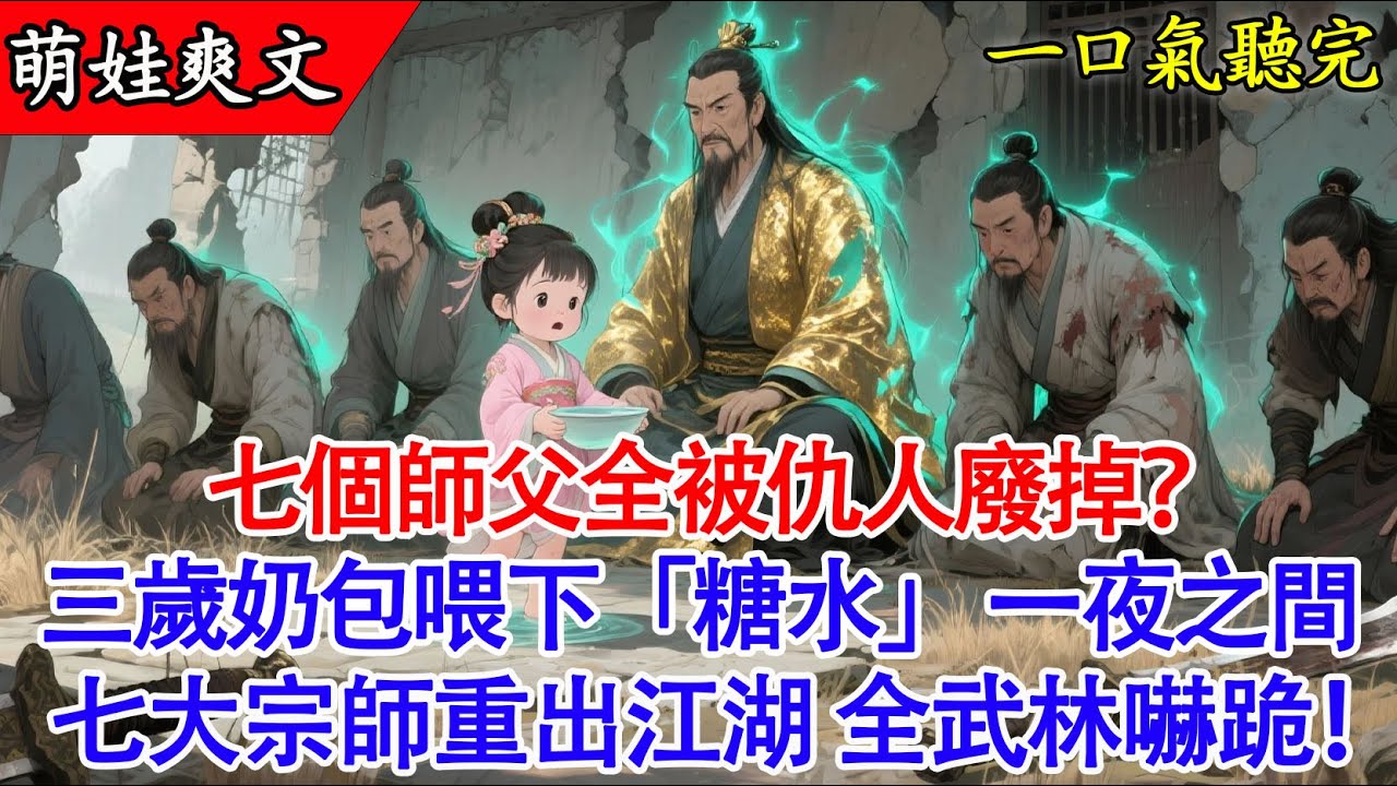 【完結小說】🍼 3歲半奶娃穿成武林廢人宗師的徒弟？我有靈泉空間！一碗糖水救活大師父，七個宗師寵我上天！🍬⚔️團寵武俠爽文#穿越 #有聲書 #古言 #爽文 #萌娃 #團寵 #原創