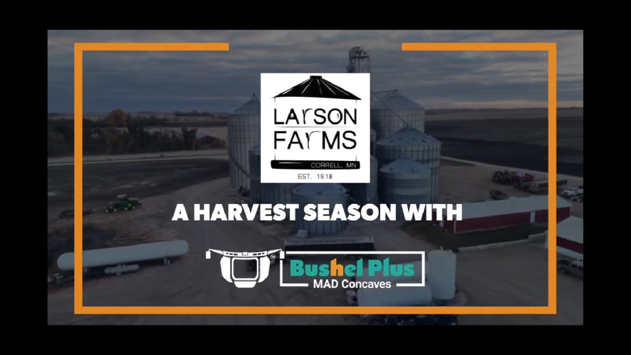 Larson Farms - Chet Larson - O-Grate MAD Concaves with Bushel Plus in their John Deere!