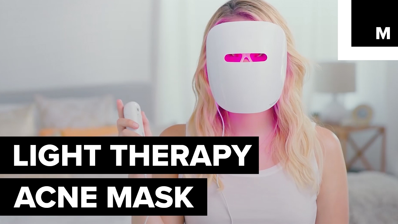Light therapy mask for acne