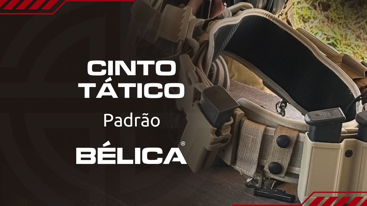 CINTO TÁTICO BÉLICA: Montagem Operacional
