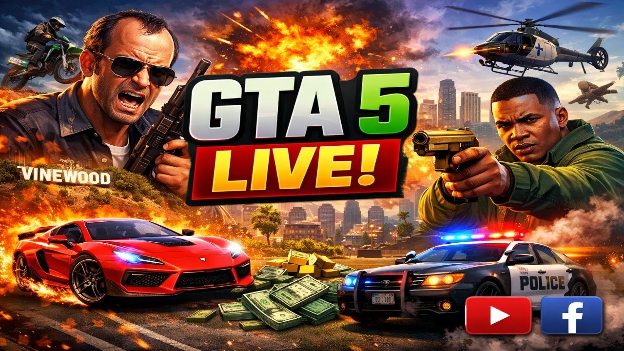 GTA 5 vs GTA 6 🔥 LIVE 24x7 | Non-Stop Gameplay