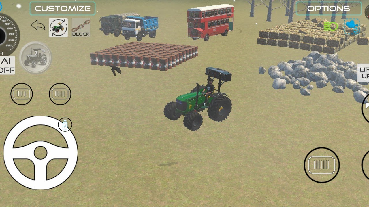 🎮 Indian vehicles simulator 3d 💥 Bus John Deere tractor 🚜 Dumper Or Army 🪖 truck 🚛 Game play 🎮🎯