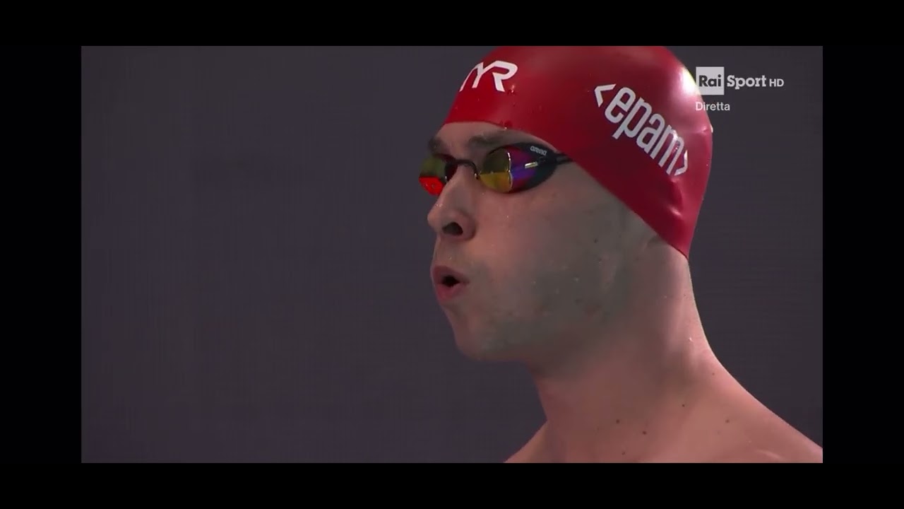 THOMAS  CECCON  ITALIA European  S.  Championship  2025  4X50 freestyle final GOLD MEDAL Rec ITA