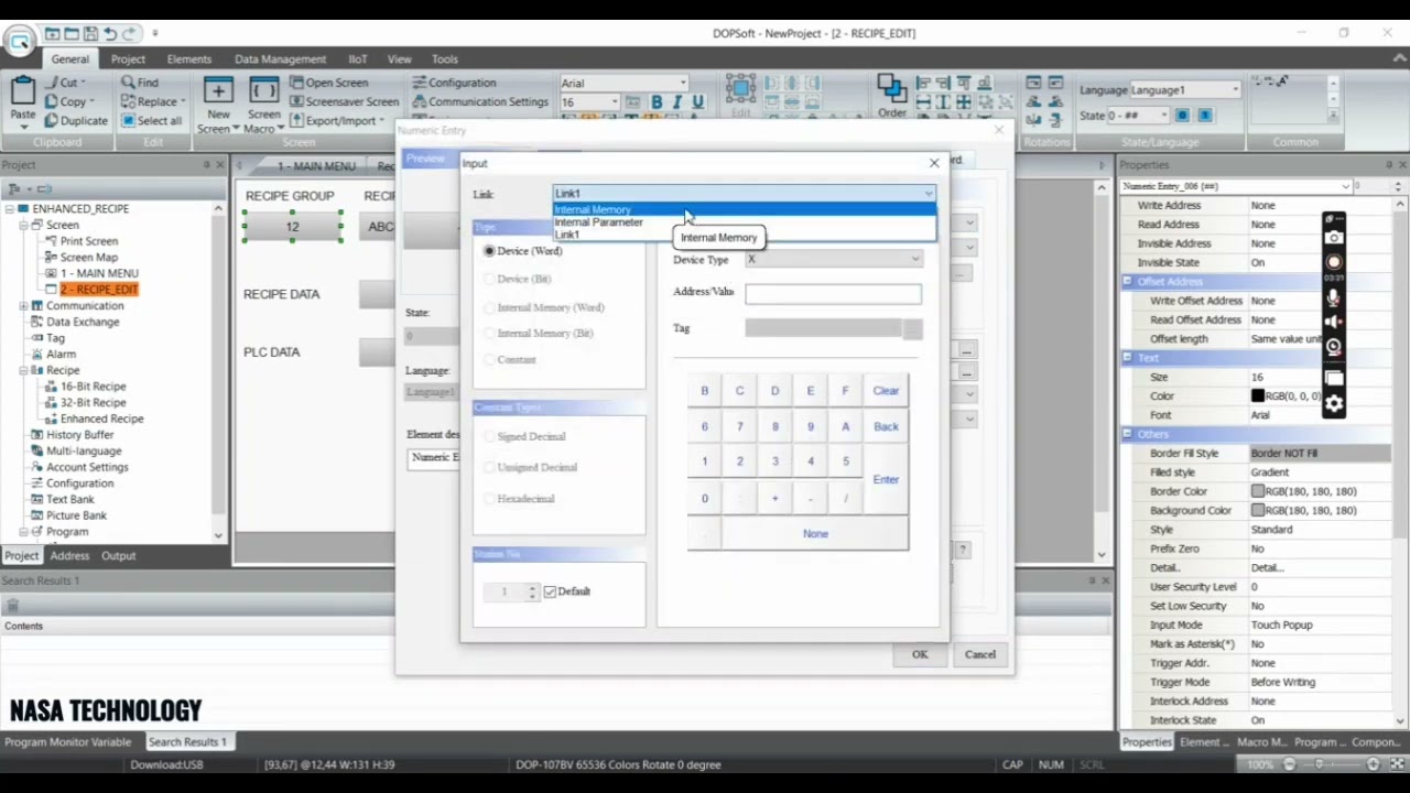 ENHANCED RECIPE DELTA HMI