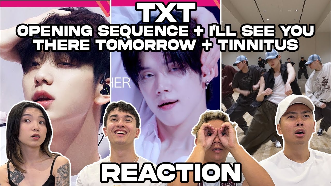 WE WATCH 2 DIFFERENT TXT LIVES + DANCE PRACTICE!