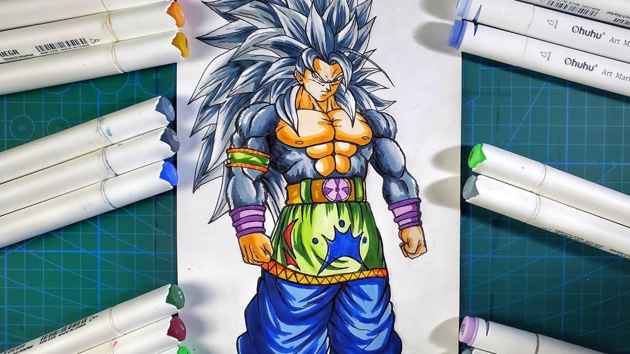 How to Draw Goku super Saiyan 5🔥[Full Body ] Step by step drawing tutorial [Dragonball]