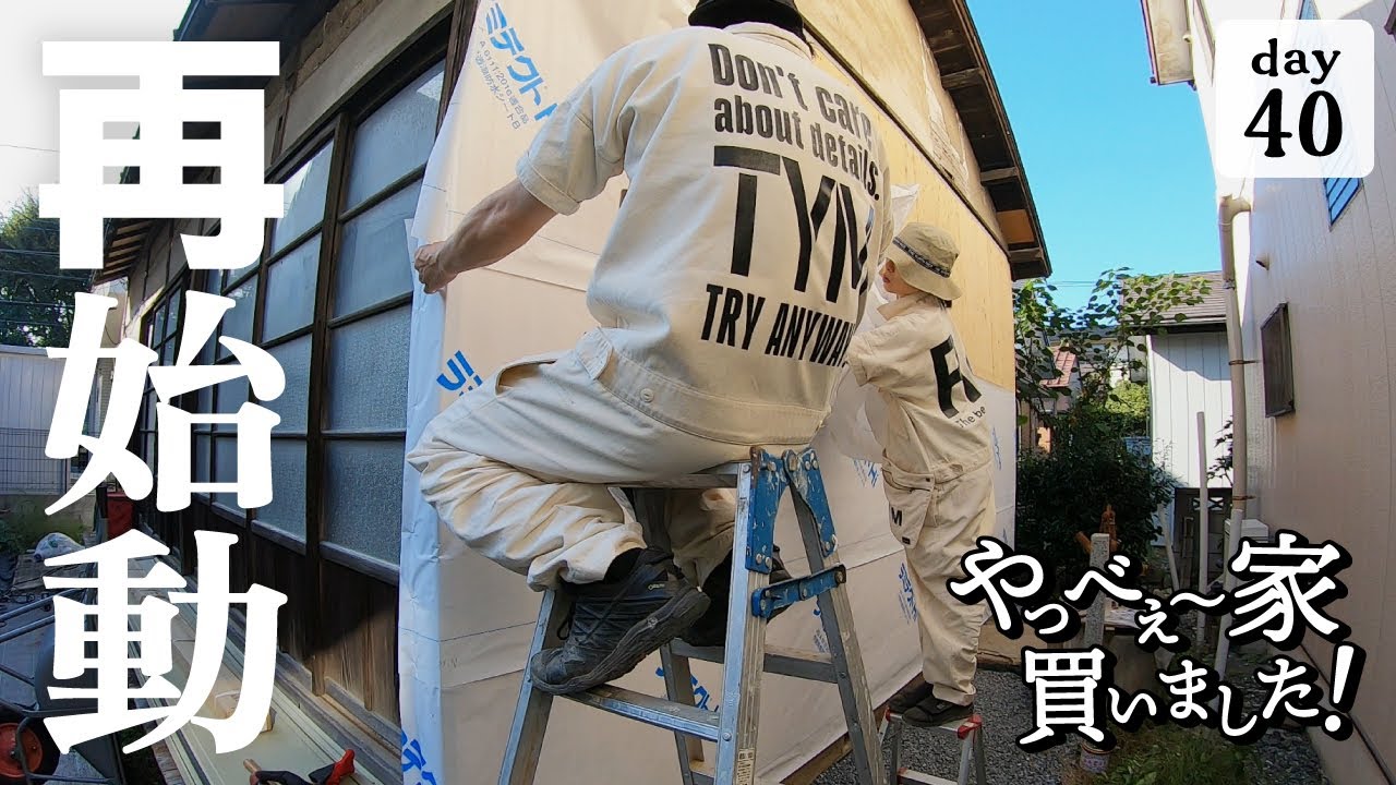 【作業40日目】活動再開！でもどうする？壁問題。お金と時間と手間のかからない方法を探す。