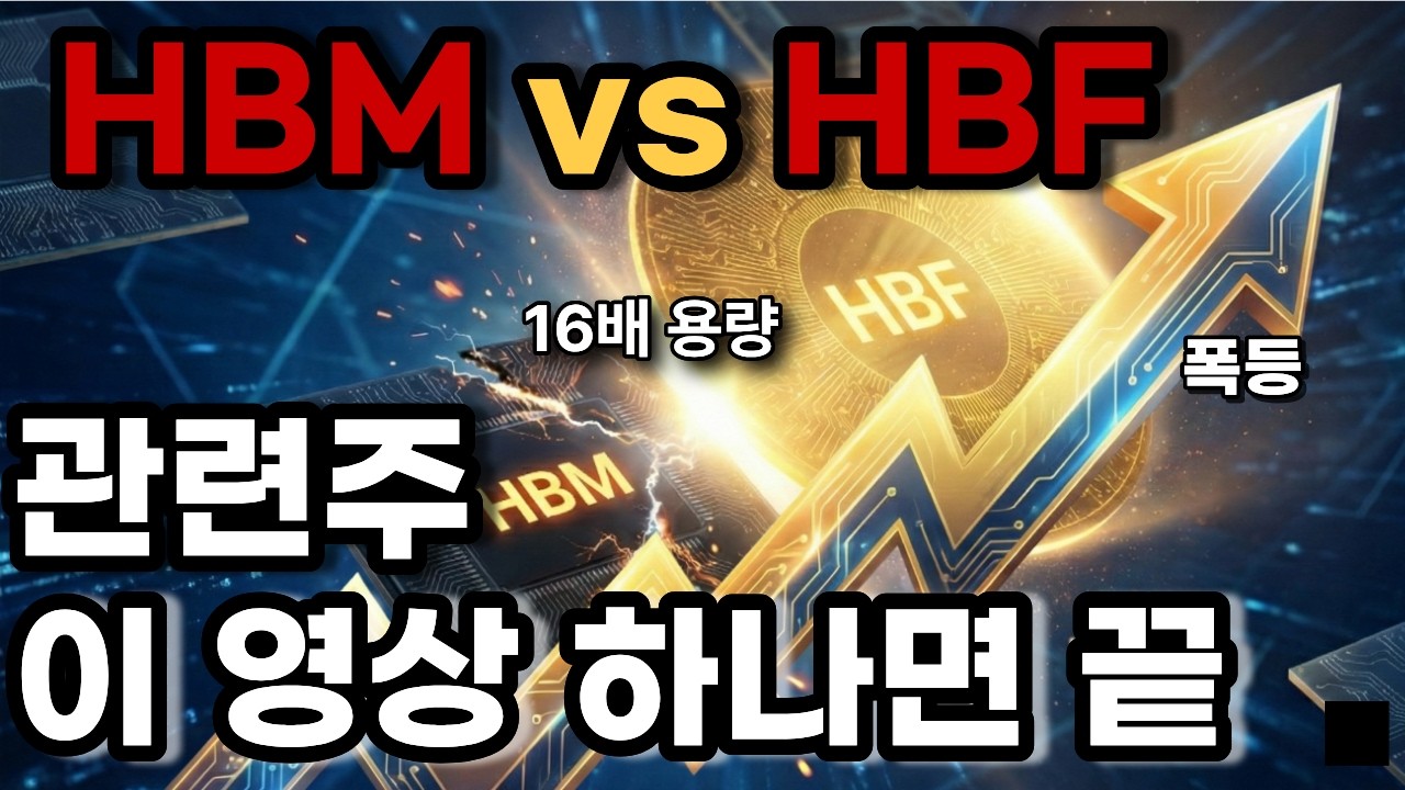 하이닉스 비상! 샌디스크의 역대급 배신과 삼성의 비밀병기 HBF (관련주 총정리)