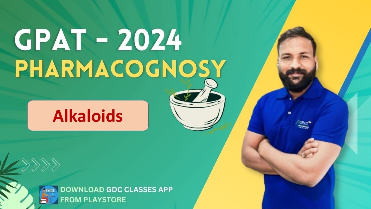 Alkaloids | L- 1 | ALKALOIDS- PHARMACOGNOSY  | In English || #tablet