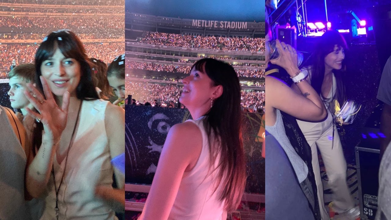 NEW!! DAKOTA JOHNSON at the Coldplay concert in New Jersey! 😍😍 (June-04-2022)