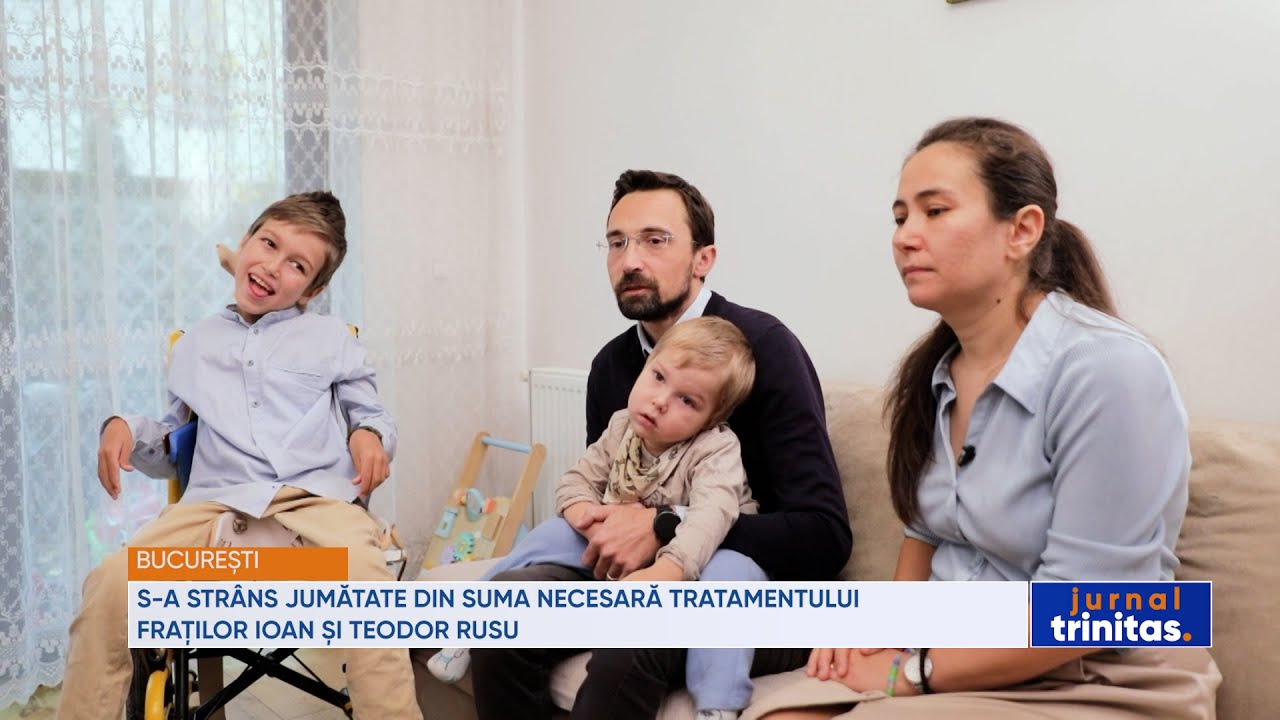 S-a strâns jumătate din suma necesară tratamentului fraților Ioan și Teodor Rusu