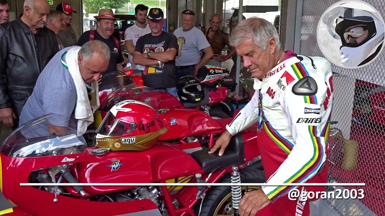 MV Agusta GP 500/3 and 500/4 racing motorcycles - loud and proud with Giacomo Agostini [hq]