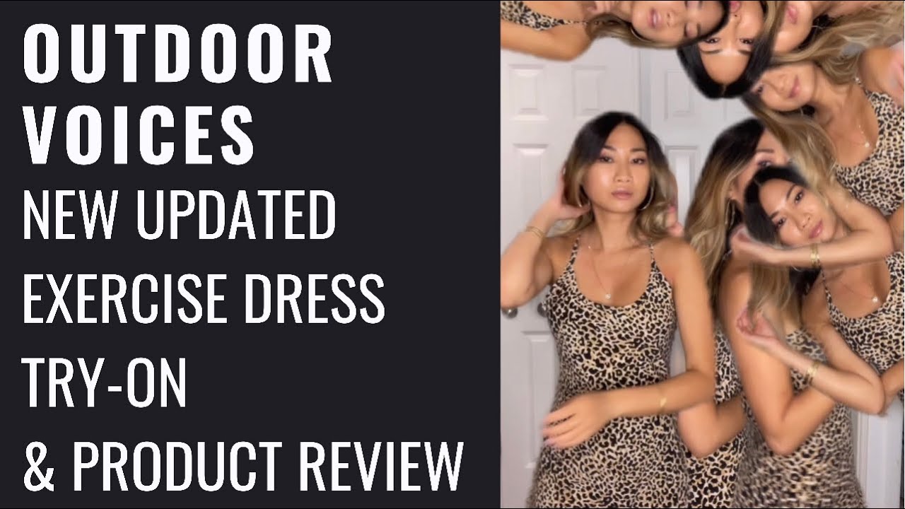 NEW UPDATED EXERCISE DRESS by Outdoor Voices - Review and Try-on Haul | + Discount code