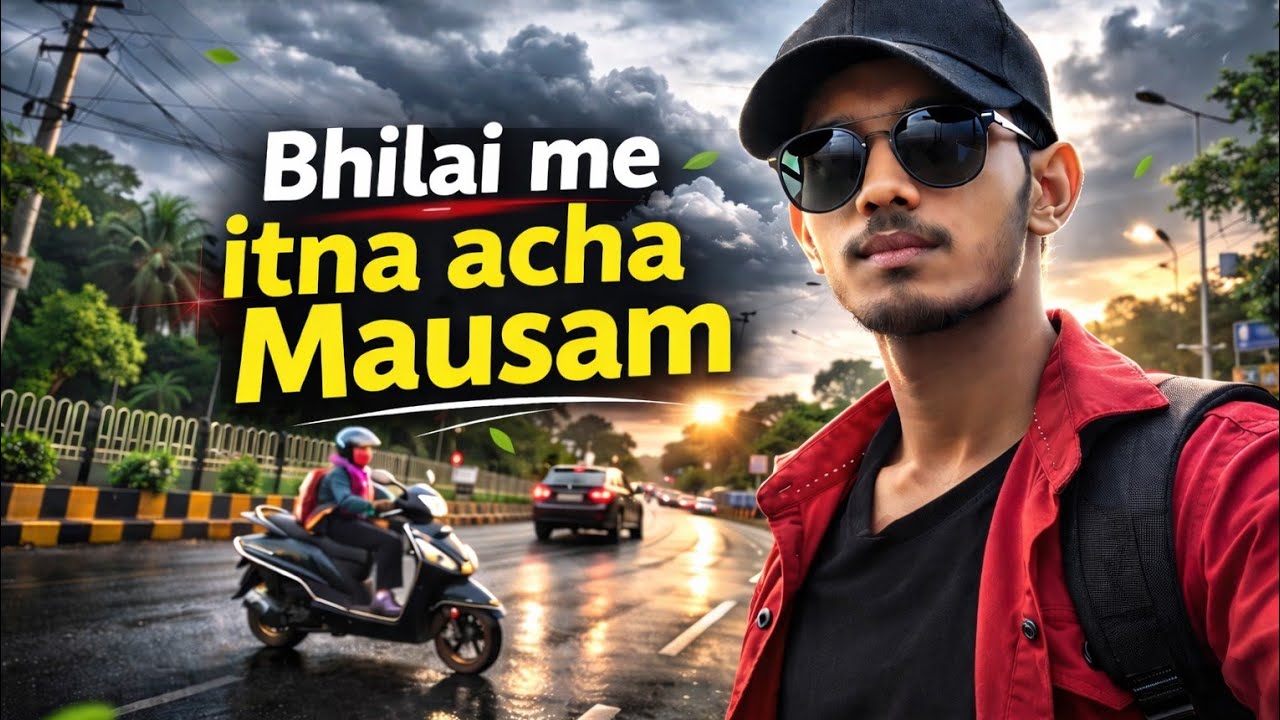 Bhilai me itna acha Mausam 😍  Nice Bhilai view explore