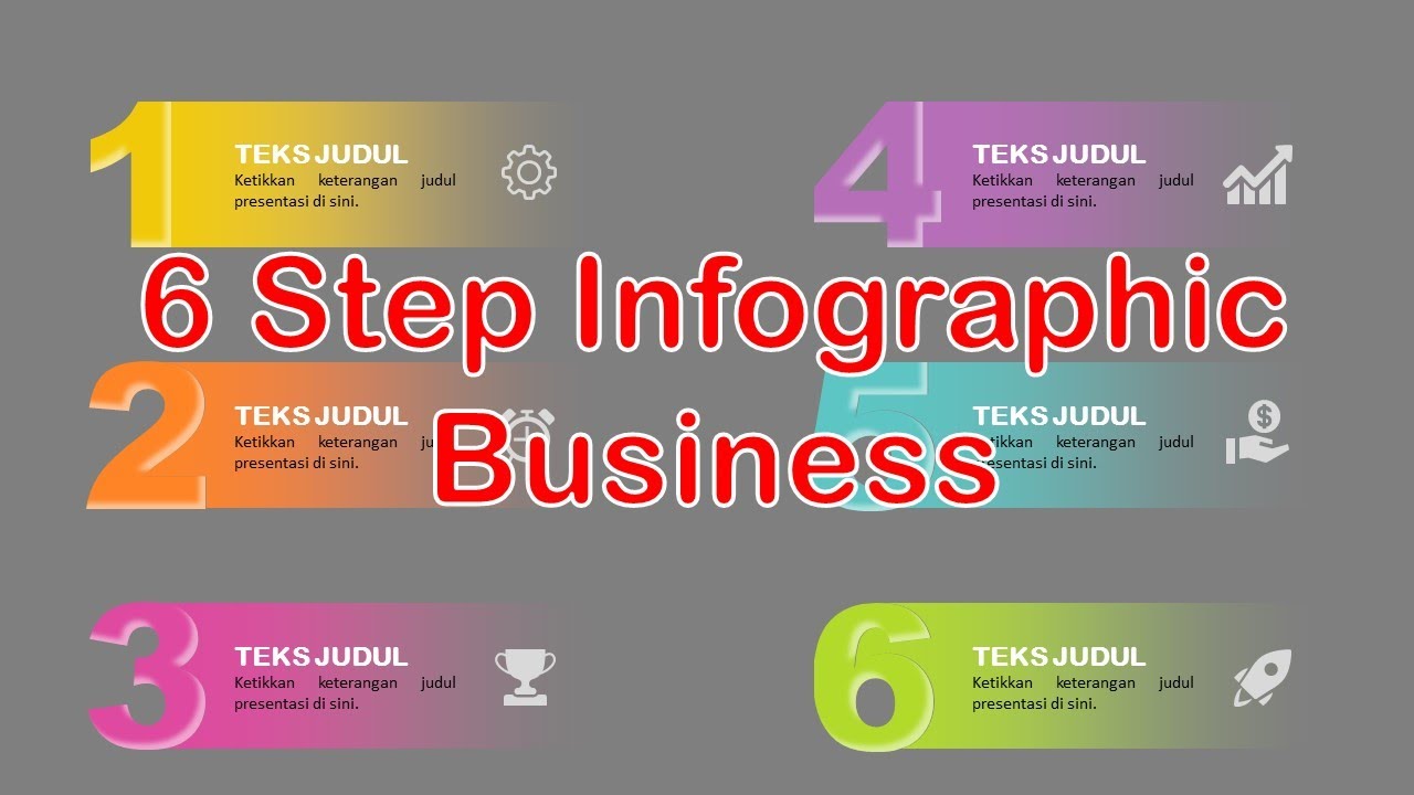Cara Membuat Slide Infograpic Bentuk Angka Di PowerPoint