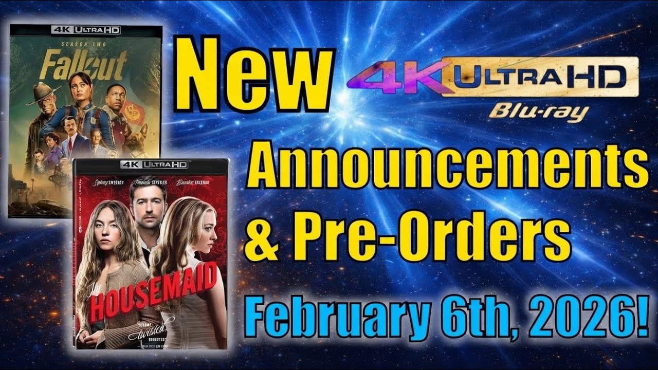 Анонс новых 4K UHD Blu-ray дисков и предварительные заказы на 6 февраля 2026 года!