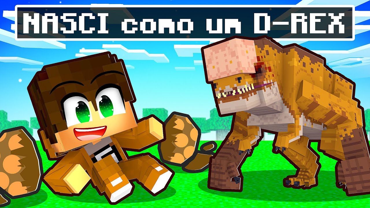 NASCI como um BEBÊ D-REX no Minecraft *Distortus rex*