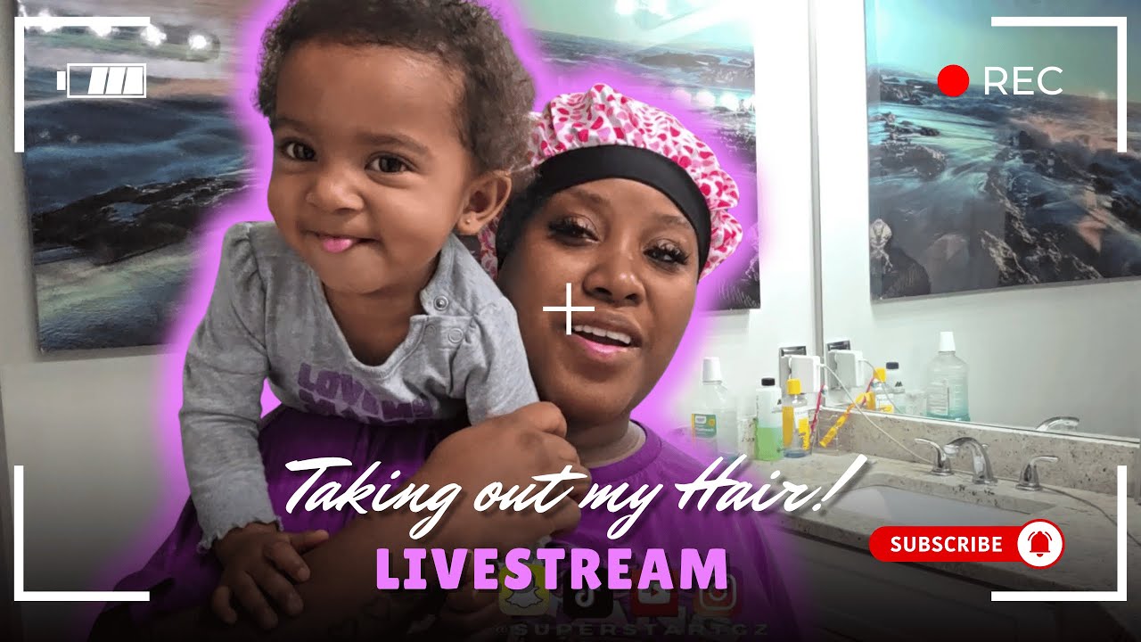 TAKING OUT MY HAIR FOR MY LABOR BRAIDS!!!