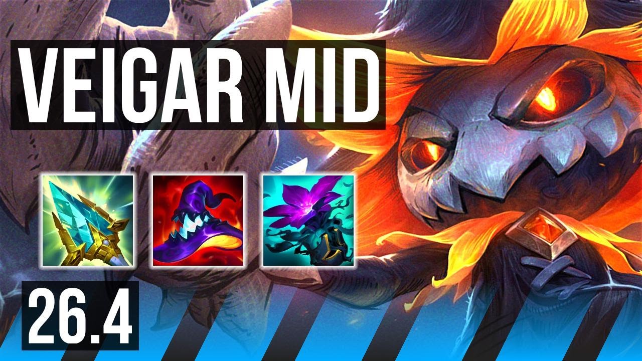 VEIGAR vs VIKTOR (MID) | Good KDA: 17/2/10, 48K damage | NA Master | 26.4