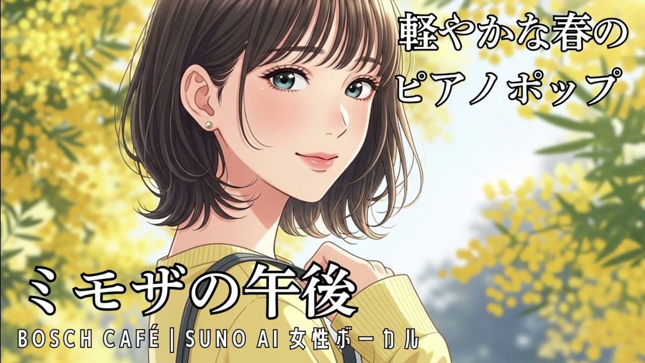 ミモザの午後 | 柔らかな春風と恋の予感に包まれる、軽やかなピアノポップ #AI作曲 #オリジナル曲 #suno #sunoai #sunoaisong #jpop