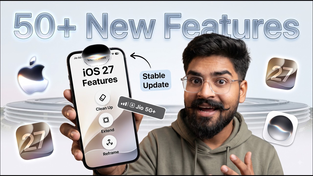 iOS 27 New Features 🔥 iOS 27 Stable Update ✅ iOS 27 Tips and Tricks & Hidden Features in Hindi
