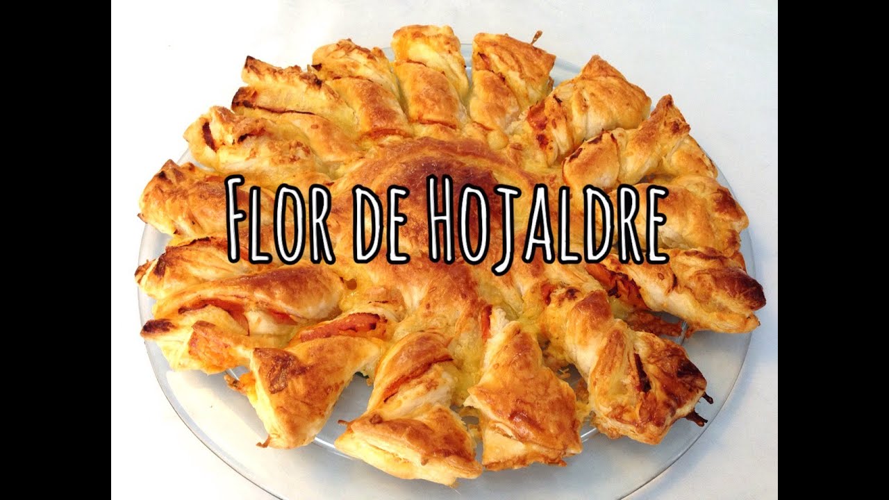 Flor de Hojaldre de Jamón y Queso