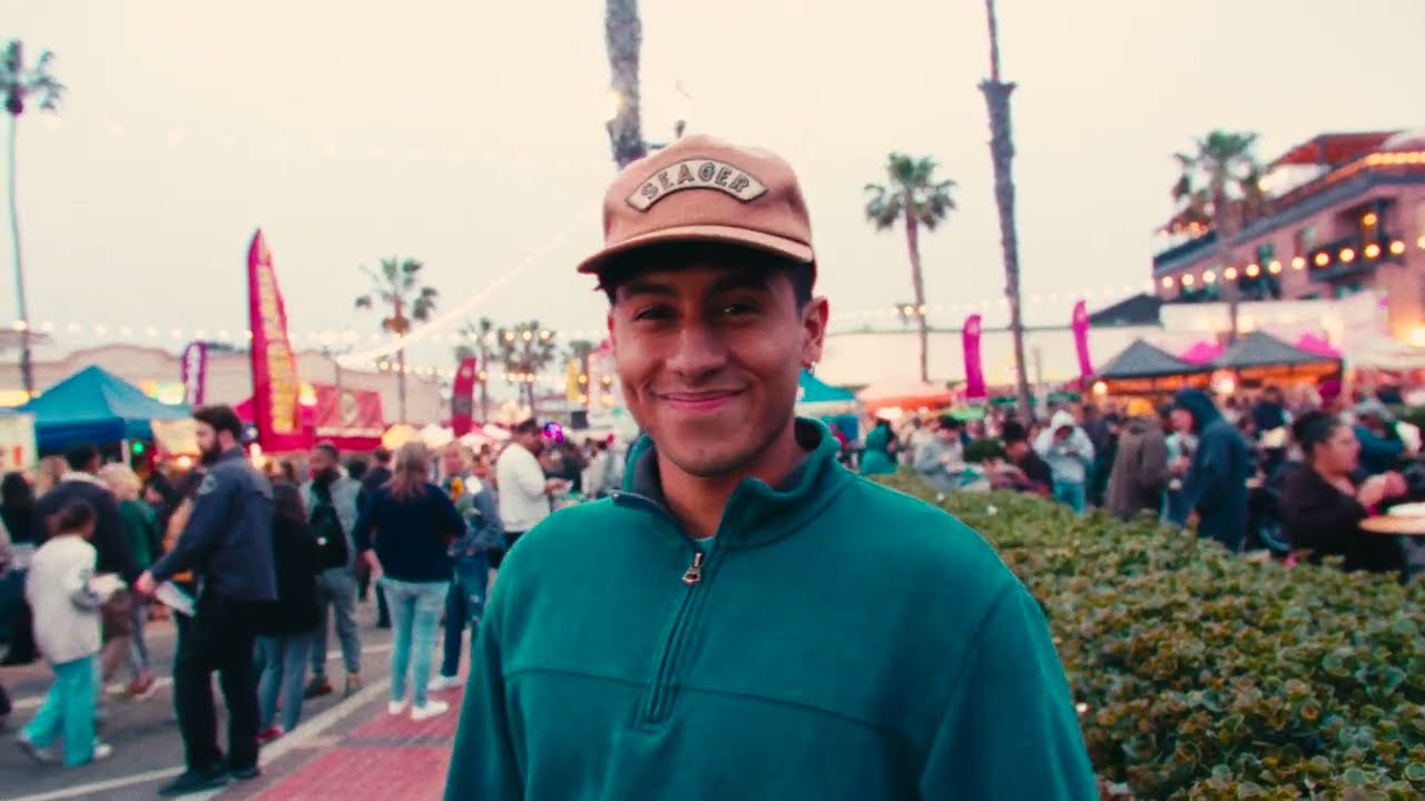 Oceanside California Sunset Market 4k