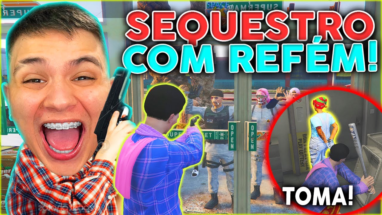 SEQUESTREl E DEI FUGA no GTA RP 😂 (Paulinho o LOKO)