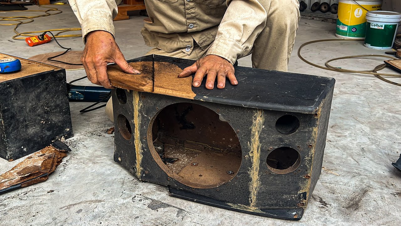 Restoration A Badly Damaged BIK Speaker // The Process Of Restoration A Vintage Speaker