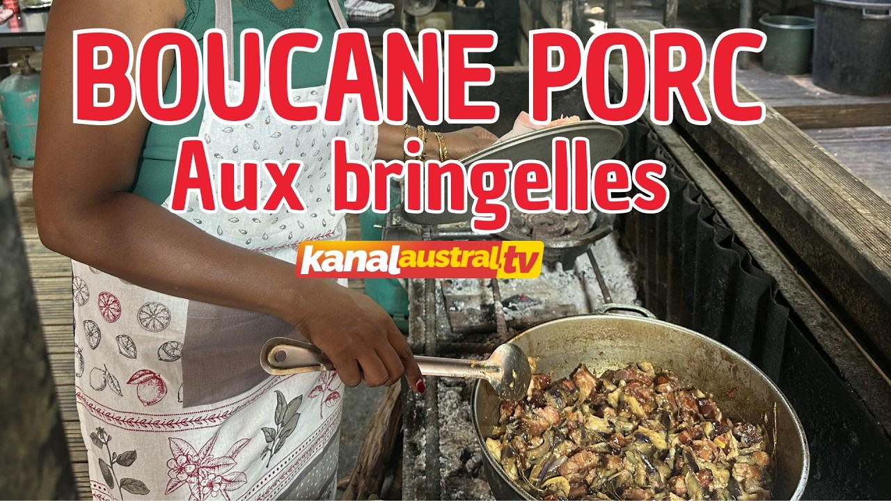 CUISINE - Boucané de porc aux bringelles sur KANAL AUSTRAL.TV