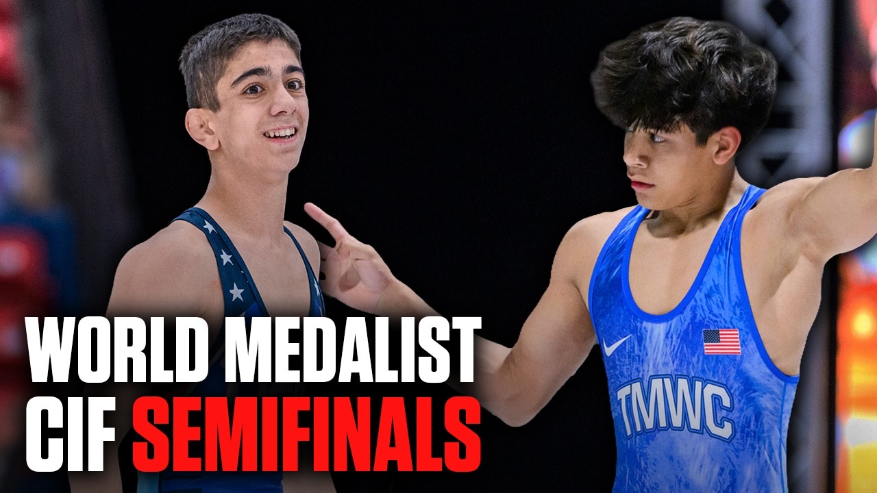 California State Wrestling Semifinal Between World Medalist! #statechampionships
