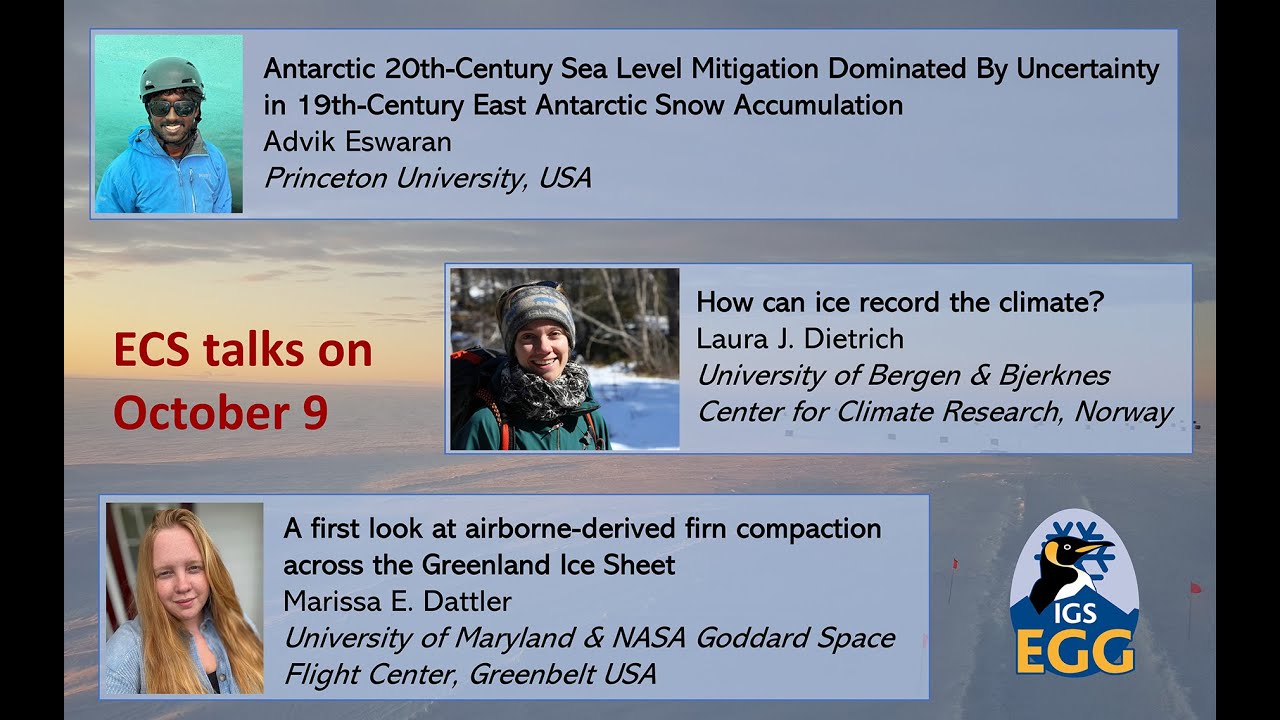 9 October 2024 – 3 ECS talks – Advik Eswaran, Laura J. Dietrich and Marissa E. Dattler