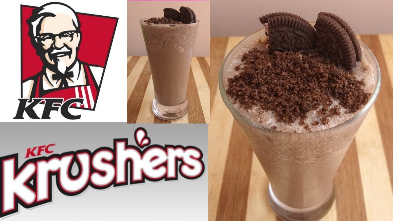 Oreo krushers. KFC chocolate krushem. Homemade recipe