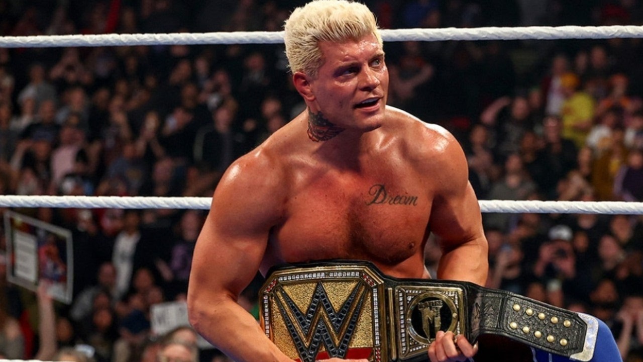 WWE is officially WACK. Cody Rhodes win his 3 championships. Grandma cheeks bruh