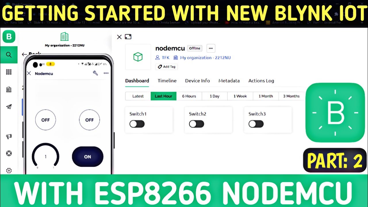 Getting Started With New Blynk IOT  App | with esp8266 NodeMCU | Blynk 2.0 | Home Automation | Hindi